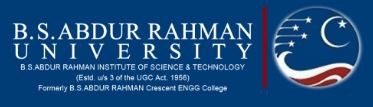 BS Abdur Rahman University Chennai